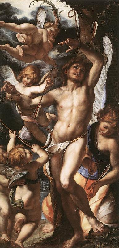 St Sebastian Tended by Angels af, PROCACCINI, Giulio Cesare